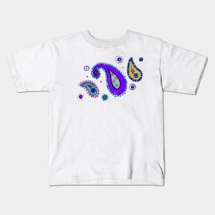 purple cashmere - velvet paisley Kids T-Shirt